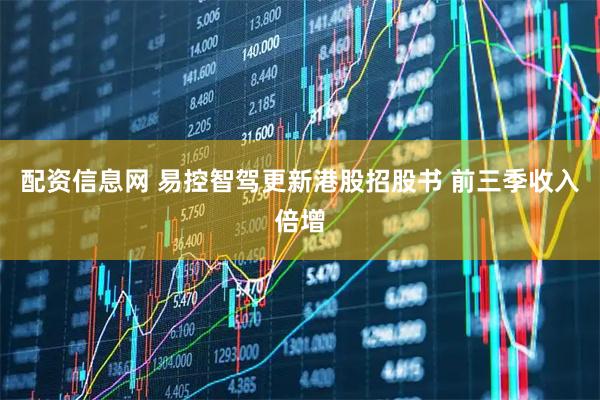 配资信息网 易控智驾更新港股招股书 前三季收入倍增